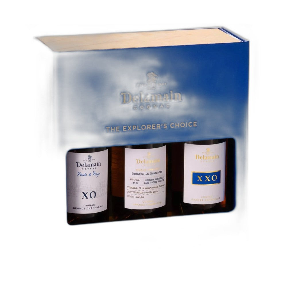 Cognac Delamain Explorer's Choice Trio pack 3 X 10cl