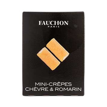 Mini Crepes with Goat Cheese & Rosemary Box 60gr, Fauchon