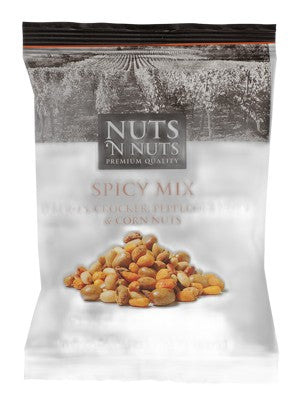 Γυάλινο βαζάκι ξηροί καρποί spicy mix, Nuts N' Nuts