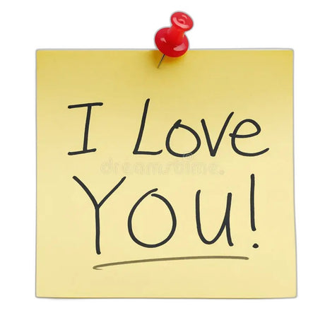 Κάρτα Ευχών I love you post it 06