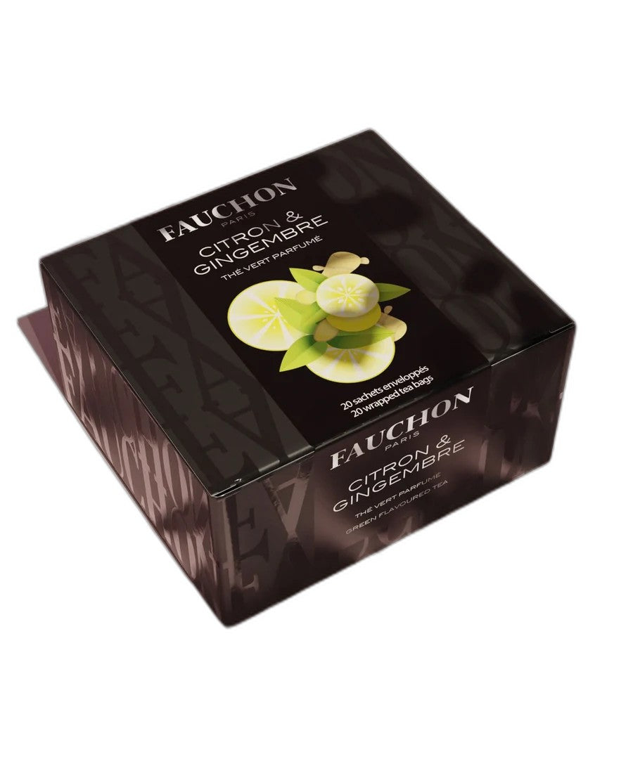 Tea Green Lemon Ginger 20 Tea Bags , Fauchon