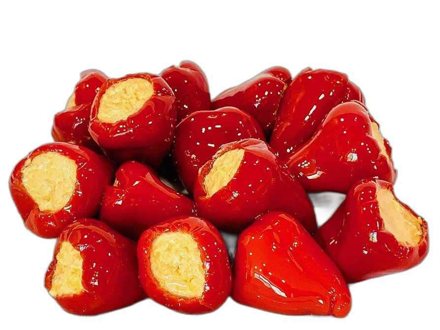 Red peppers stuffed with cream cheese 190gr, Navarino Icons
