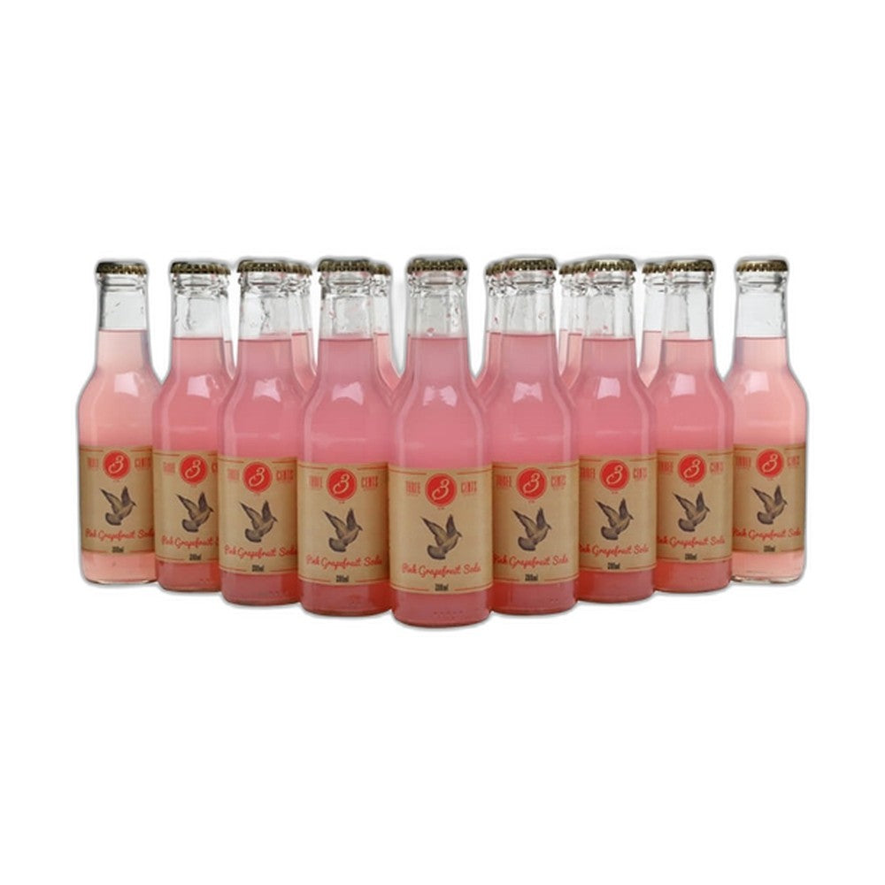 Three Cents Pink Grapefruit Soda 200ml